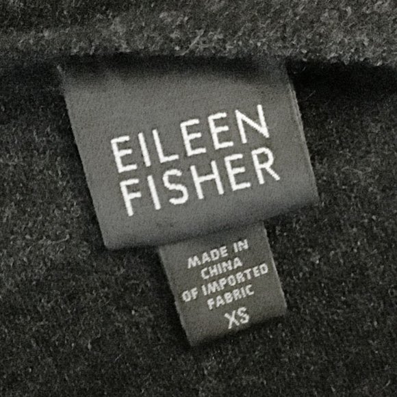 EILEEN FISHER Charcoal Grey Merona Wool Dress - Picture 7 of 9